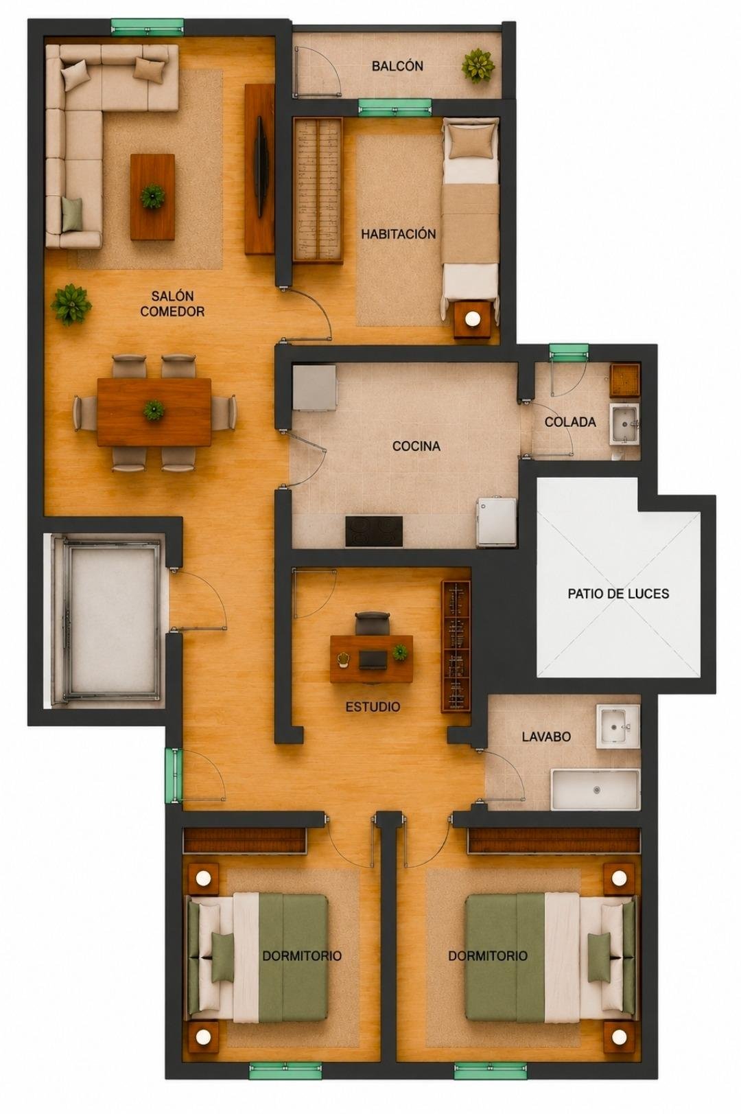 Foto 20 de Pis de 4 habitacions amb vistes obertes a Can Rull